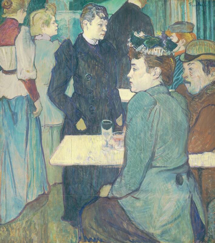A Corner of the Moulin de la Galette by Henri de Toulouse-Lautrec, 1892