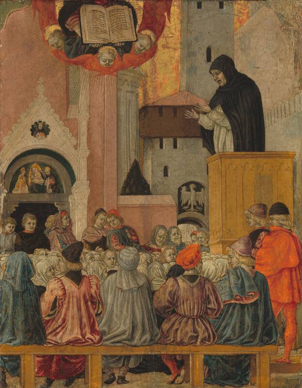 A Dominican Preaching by Agnolo degli Erri, c. 1470