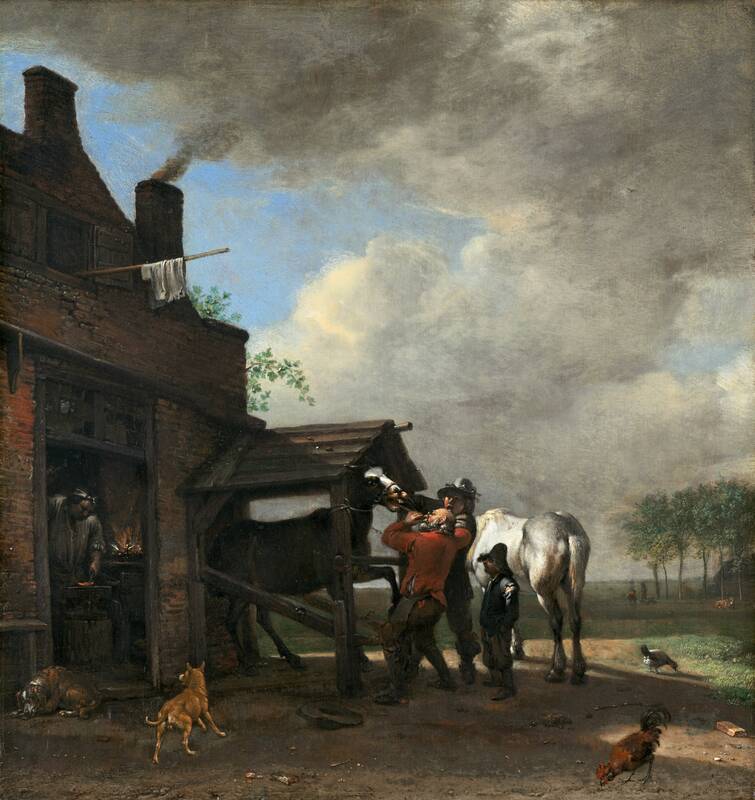 A Farrier's Shop by Paulus Potter, 1648