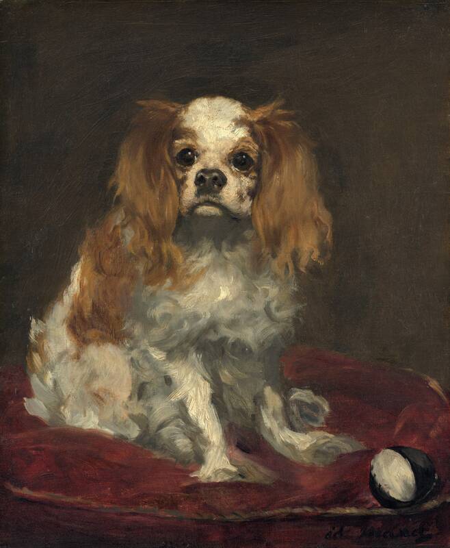 A King Charles Spaniel by Edouard Manet, c. 1866