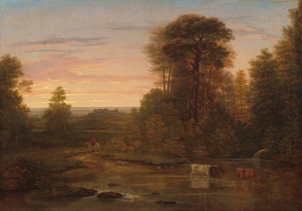 A Landscape after Sunset by Washington Allston, c. 1819