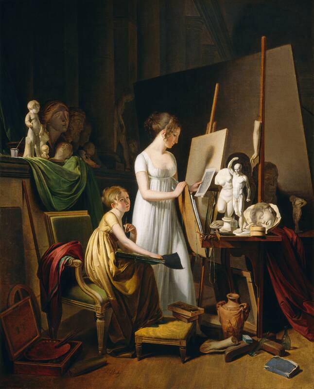 A Painter's Studio by Louis-Léopold Boilly, c. 1800