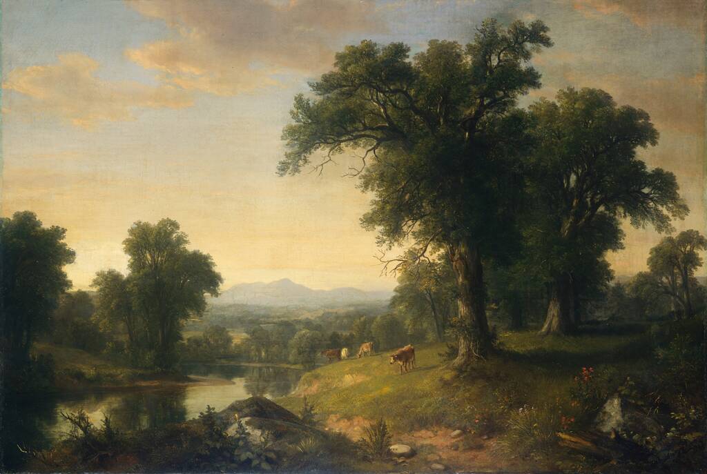 A Pastoral Scene by Asher Brown Durand, 1858