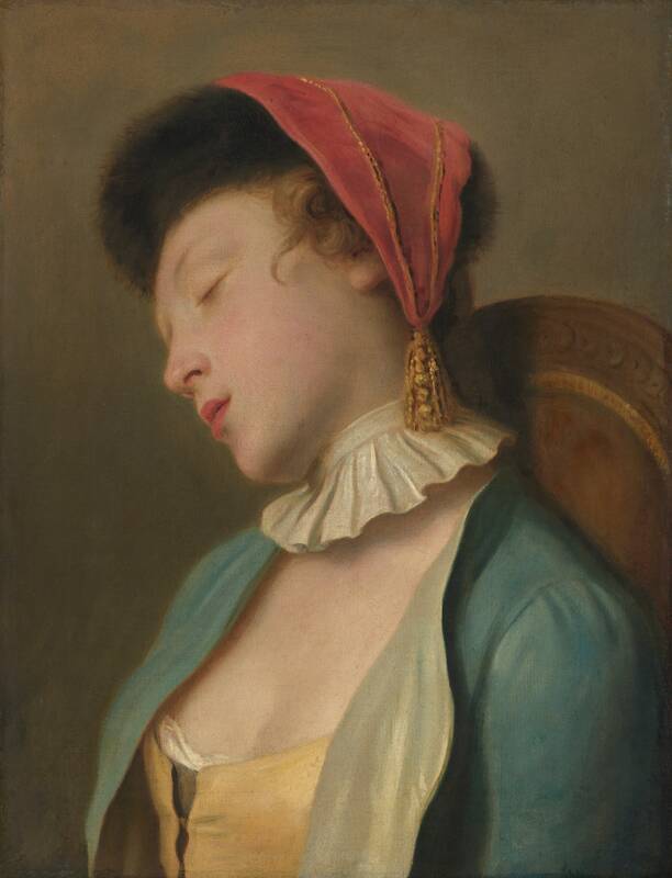 A Sleeping Girl by Pietro Rotari, 1760/1762