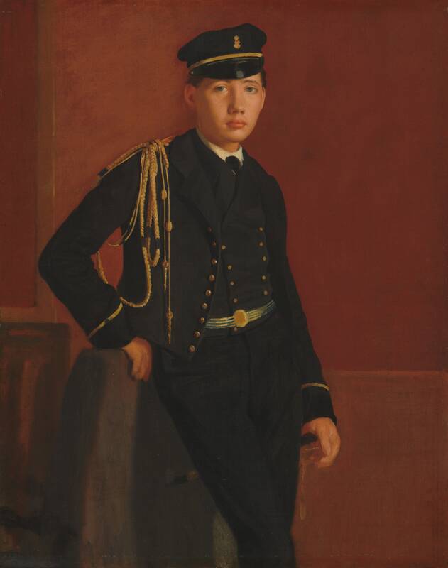 Achille De Gas in the Uniform of a Cadet by Edgar Degas, 1856/1857