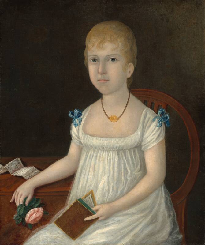 Adelina Morton by Joshua Johnson, c. 1810