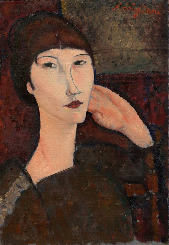 Adrienne (Woman with Bangs) by Amedeo Modigliani, 1917