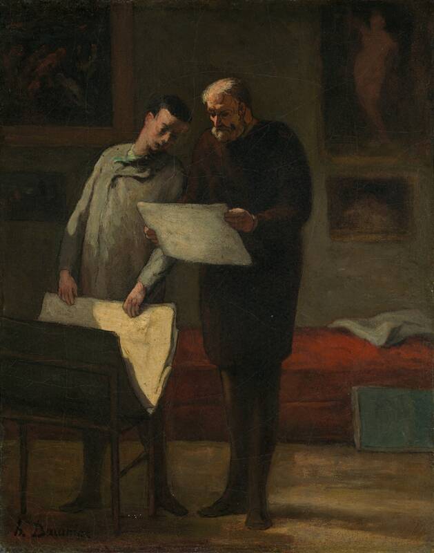 Advice to a Young Artist by Honoré Daumier, 1865/1868