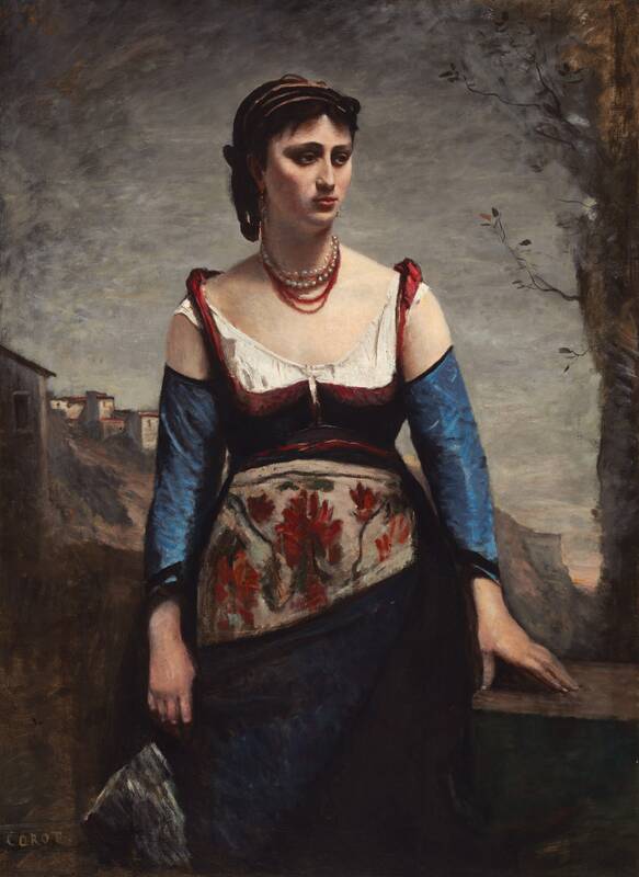 Agostina by Jean-Baptiste-Camille Corot, 1866