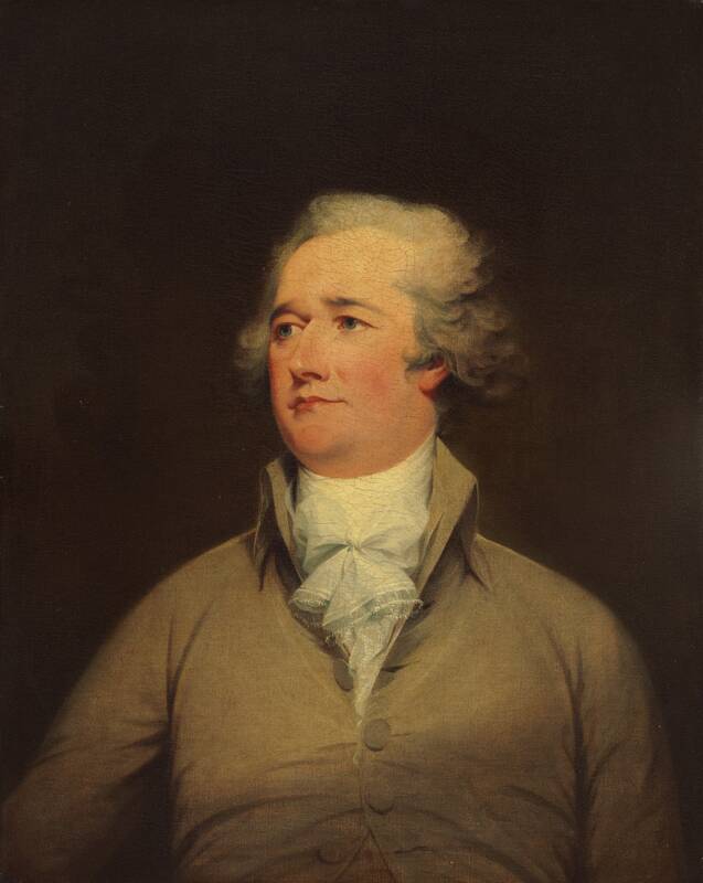 Alexander Hamilton by John Trumbull, c. 1792
