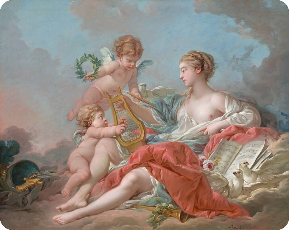 Allegory of Music by François Boucher, 1764