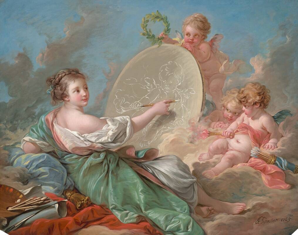 Allegory of Painting by François Boucher, 1765