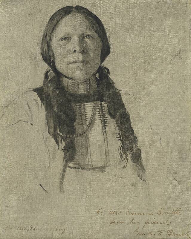 An Arapahoe Boy by George de Forest Brush, c. 1882