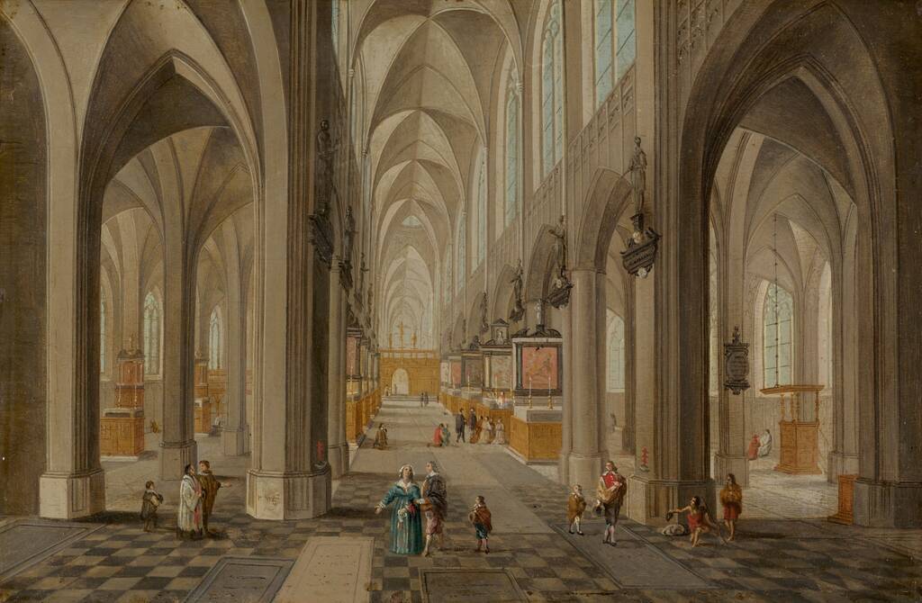 Antwerp Cathedral by Peeter Neeffs the Elder, c. 1650/1655
