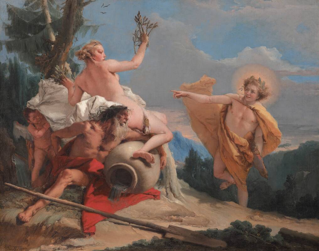 Apollo Pursuing Daphne by Giovanni Battista Tiepolo, c. 1755/1760