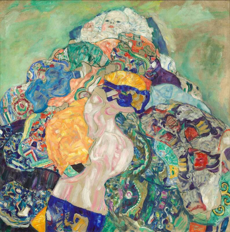 Baby (Cradle) by Gustav Klimt, 1917/1918