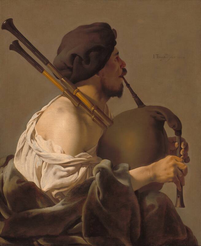 Bagpipe Player by Hendrick ter Brugghen, 1624
