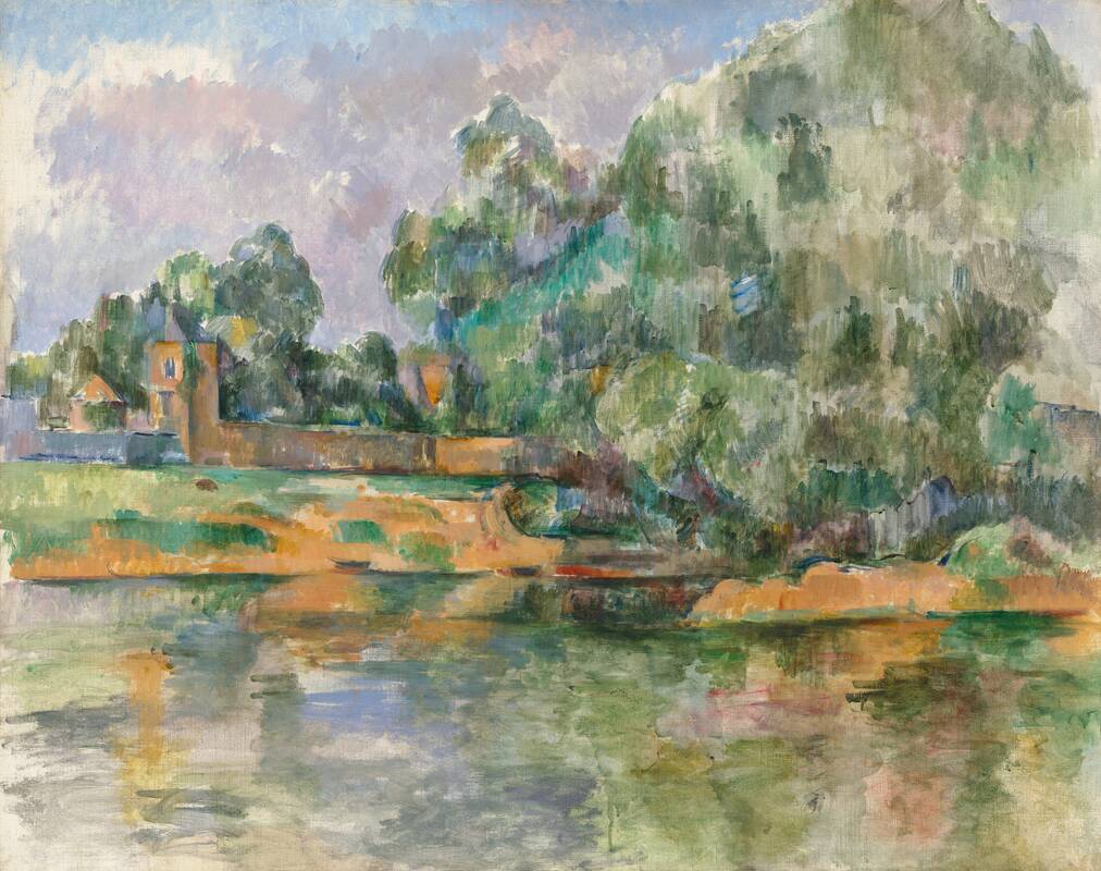 Banks of the Seine at Médan by Paul Cézanne, c. 1885/1890