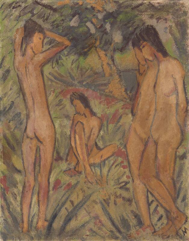 Bathers by Otto Mueller, 1916/1917