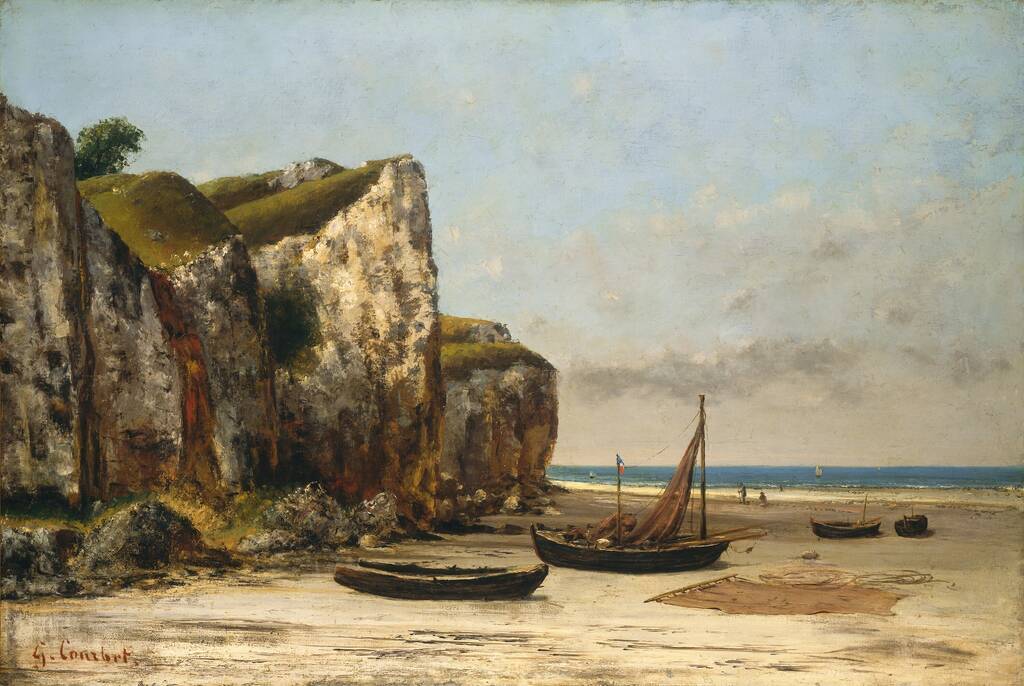 Beach in Normandy by Gustave Courbet, c. 1872/1875