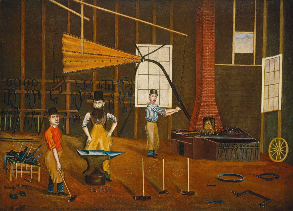Blacksmith Shop by Francis A. Beckett, c. 1880