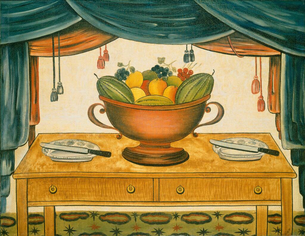 Bowl of Fruit by American 19th Century, c. 1830