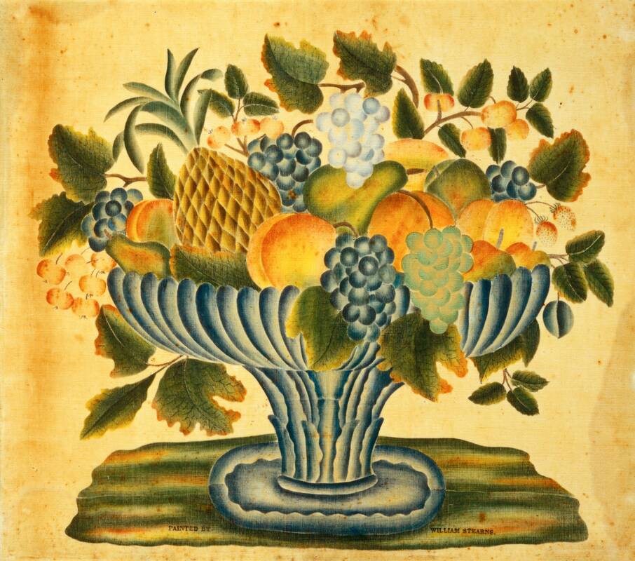 Bowl of Fruit by William Stearns, c. 1830/1840