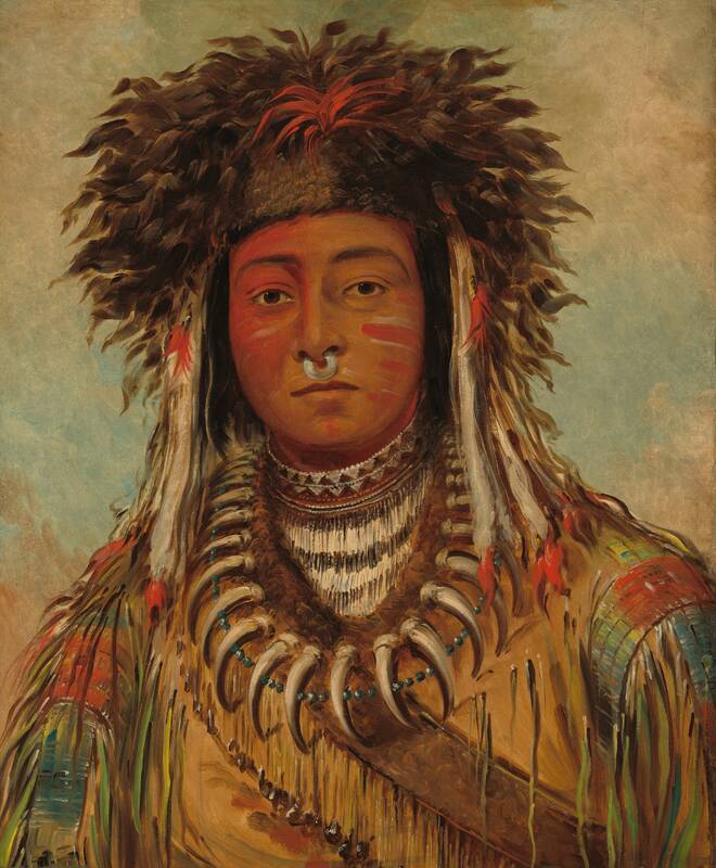 Boy Chief - Ojibbeway by George Catlin, 1843