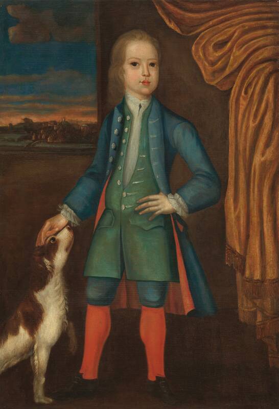 Boy in Blue Coat by American 18th Century, c. 1730