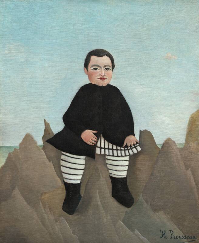 Boy on the Rocks by Henri Rousseau, 1895/1897