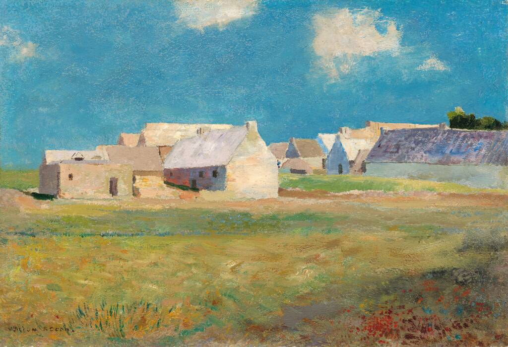 Breton Village by Odilon Redon, c. 1890