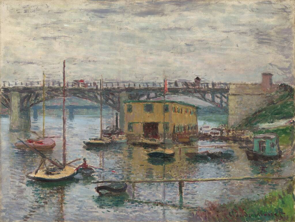 Bridge at Argenteuil on a Gray Day by Claude Monet, c. 1876