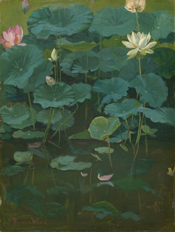Buddha's Flowers: Lotus, Tokyo by Theodore Wores, 1894