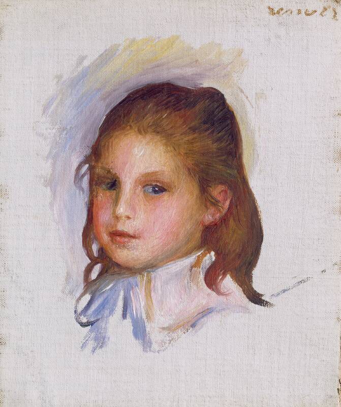 Child with Brown Hair by Auguste Renoir, 1887/1888