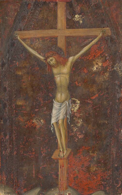 Christ on the Cross [reverse] by Andrea di Bartolo, c. 1380/1390