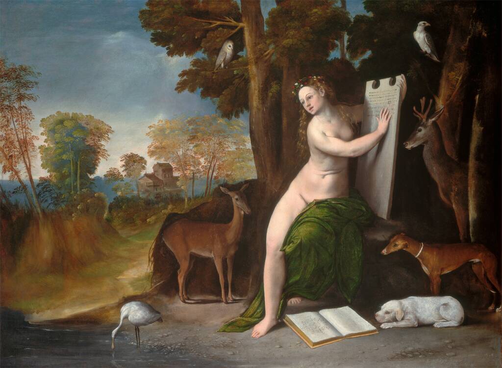 Circe and Her Lovers in a Landscape by Dosso Dossi, c. 1525