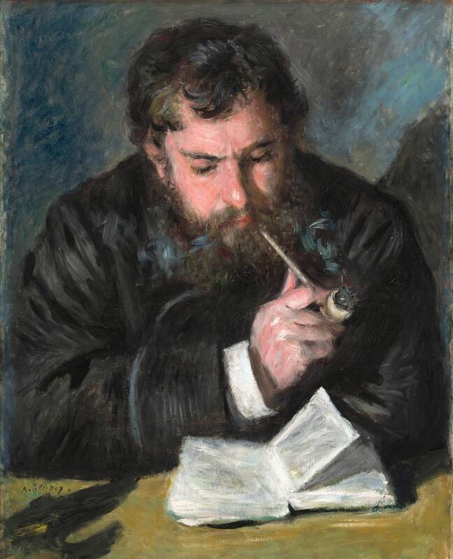 Claude Monet by Auguste Renoir, 1872