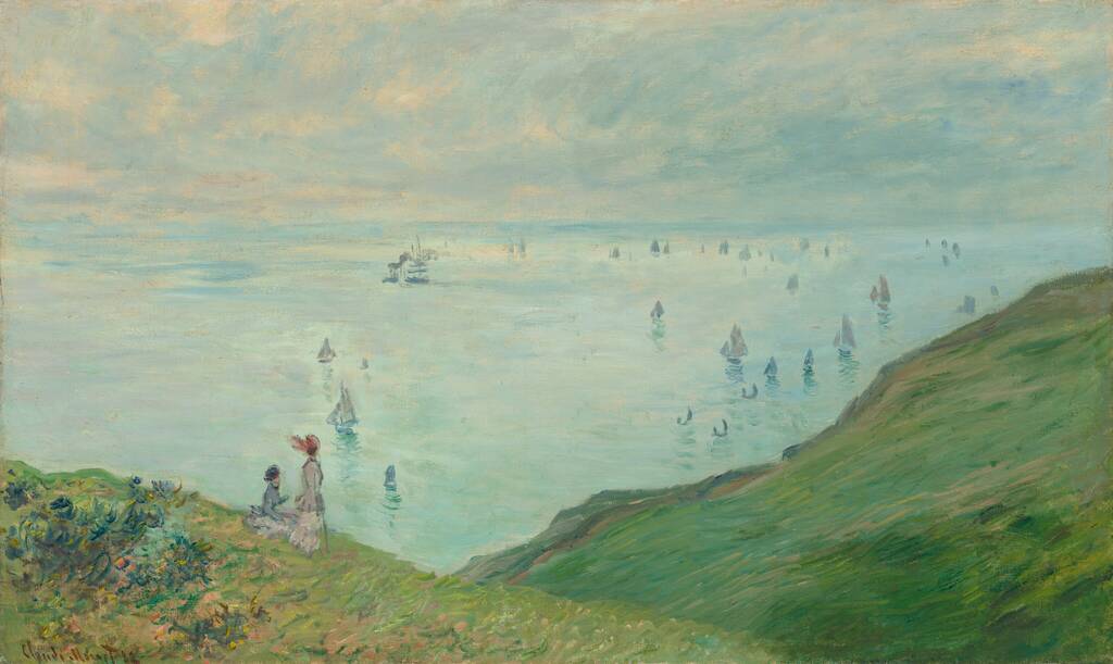 Cliffs at Pourville by Claude Monet, 1882