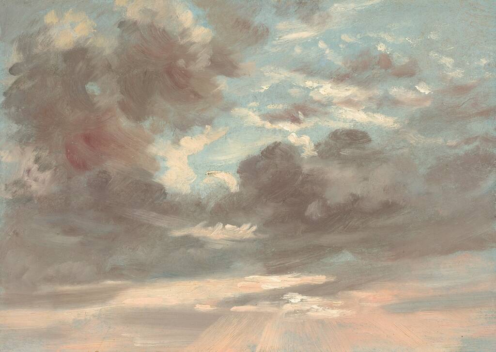 Cloud Study: Stormy Sunset by John Constable, 1821-1822
