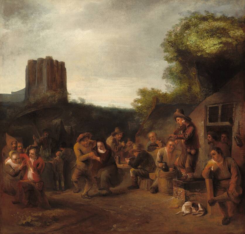 Conviviality Near the Inn by Constantijn van Renesse, early 1650s