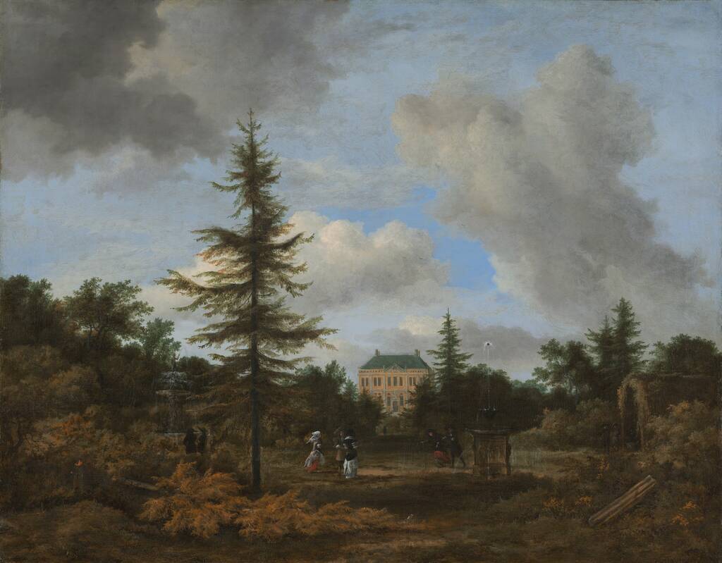 Country House in a Park by Jacob van Ruisdael, c. 1675
