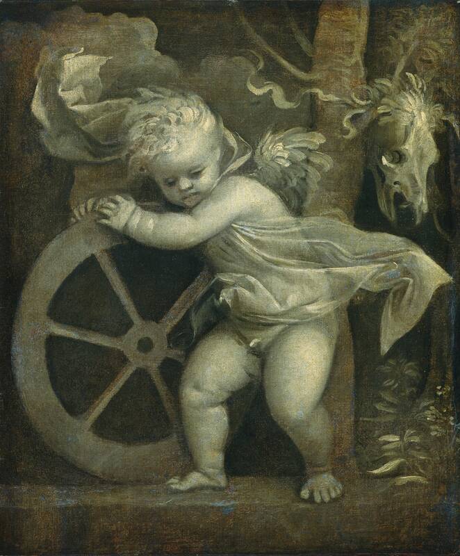 Cupid with the Wheel of Time by Titian, c. 1515/1520
