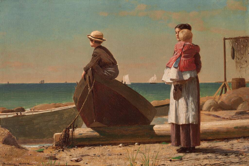 Dad's Coming! by Winslow Homer, 1873