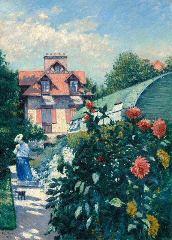 Dahlias, Garden at Petit Gennevilliers by Gustave Caillebotte, 1893