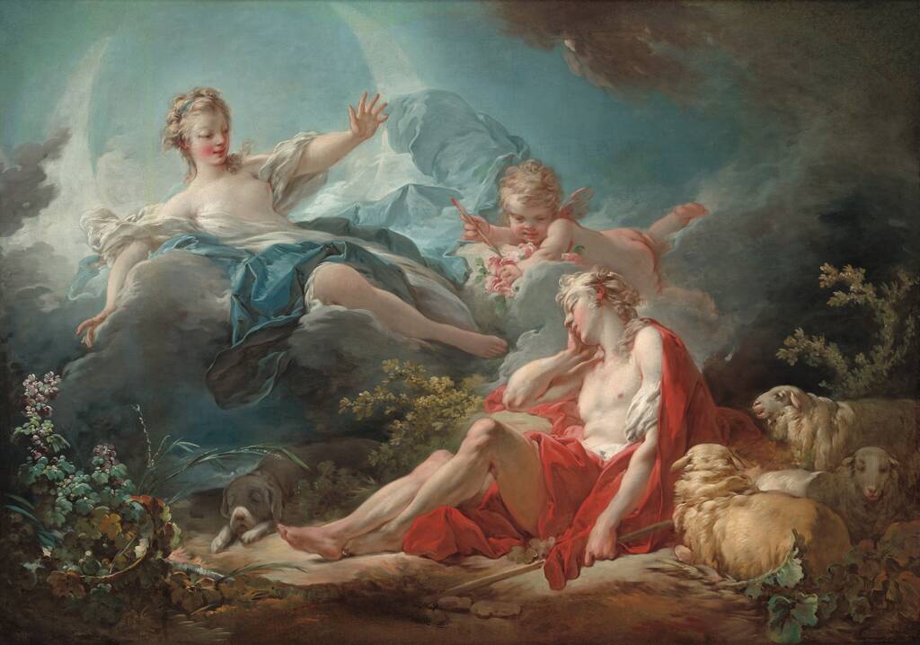 Diana and Endymion by Jean Honoré Fragonard, c. 1753/1756