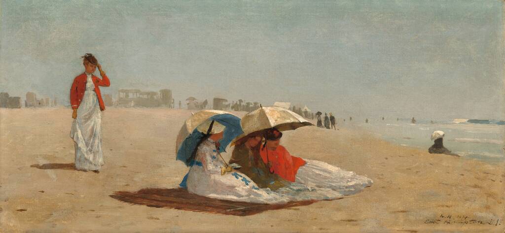 East Hampton Beach, Long Island by Winslow Homer, 1874