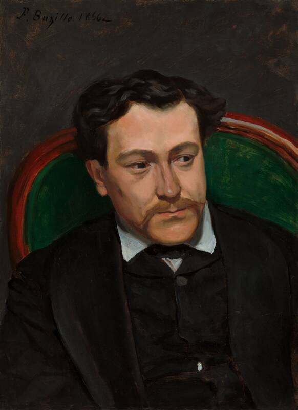 Edouard Blau by Frédéric Bazille, probably 1869