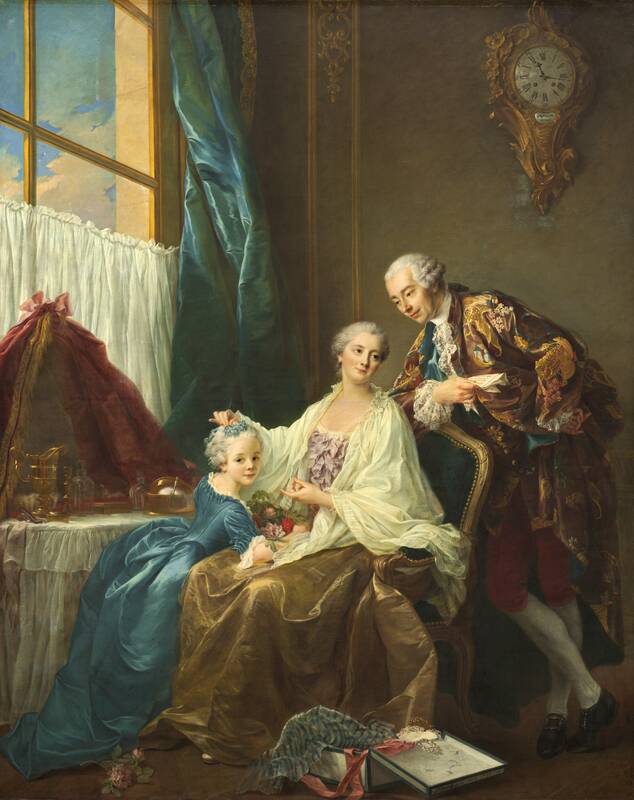 Family Portrait by François-Hubert Drouais, 1756