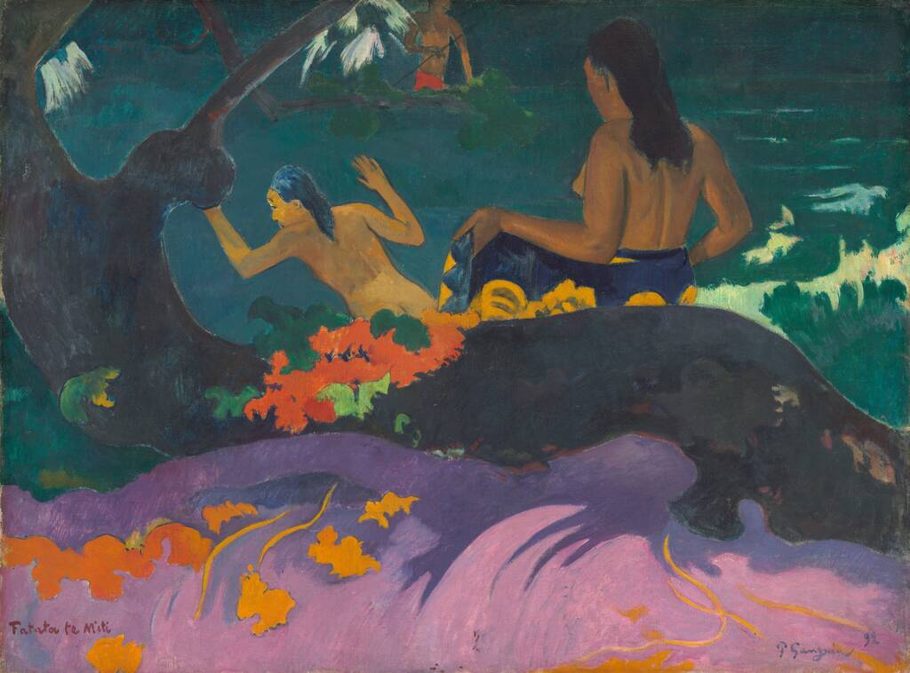 Fatata te Miti (By the Sea) by Paul Gauguin, 1892