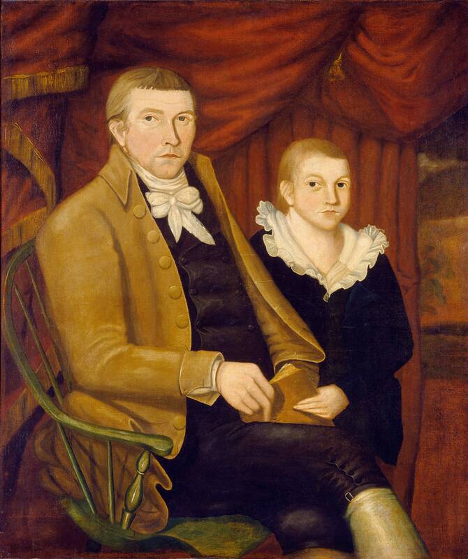 Father and Son by Jonathan Budington, 1800